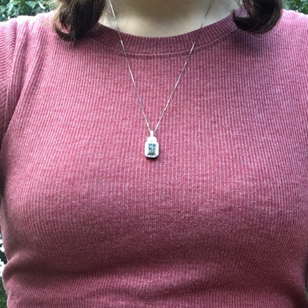 Blue and Silver Necklace